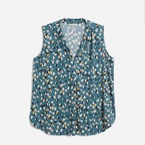 Beacon Blue Alicia Pleat Detail Knit Top